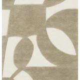 Isla Olive Green and Ivory Curve Pattern Wool Rug