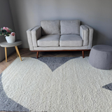 Isla Grey Ivory Boucle Wool Rug