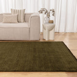 Charme Dark Green Premuim Wool Rug