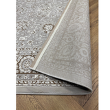 Medina Cream Beige Floral Transitional Bordered Rug