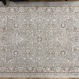 Medina Cream Beige Floral Transitional Bordered Rug