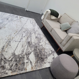 Medina Dark Vizon Gold Marble Wash Pattern Rug