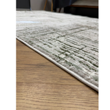 Medina Green Modern Textured Rug