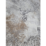 Medina Grey Gold Medallion Transitional Rug