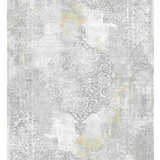 Medina Grey Gold Medallion Transitional Rug