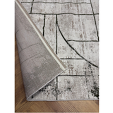 Medina Ivory Sage Geometric Line Rug