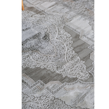 Medina Dark Beige Gold Medallion Transitional Bordered Rug