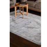 Medina Dark Beige Gold Medallion Transitional Bordered Rug
