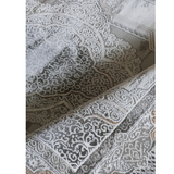 Medina Dark Beige Gold Medallion Transitional Bordered Rug