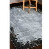 Medina Grey Black Geometric Diamond Lattice Rug