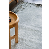 Medina Grey Black Geometric Diamond Lattice Rug