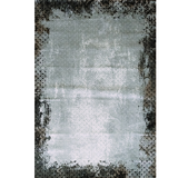Medina Grey Black Geometric Diamond Lattice Rug