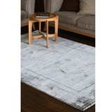 Medina Dark Beige Gold Modern Bordered Rug
