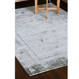Medina Dark Beige Gold Modern Bordered Rug
