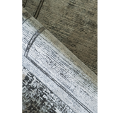 Medina Dark Beige Gold Modern Bordered Rug