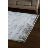 Medina Dark Beige Gold Modern Bordered Rug