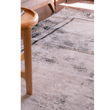 Medina Grey Black Modern Bordered Rug