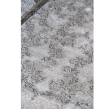 Medina Dark Beige Floral Transitional Bordered Rug