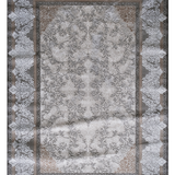 Medina Dark Beige Floral Transitional Bordered Rug