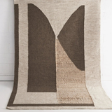 Isla Neutral Geometric Shapes Wool Jute Rug