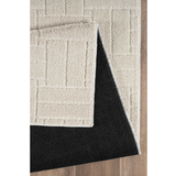Moopy Cream Tiled Grid Rug