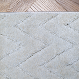 Moopy Cream Chevron Pattern Rug