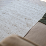 Moopy Cream Chevron Pattern Rug