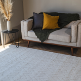 Moopy Cream Chevron Pattern Rug