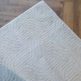 Moopy Cream Curved Geometric Rug