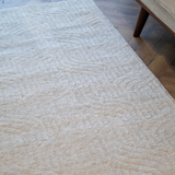 Moopy Cream Curved Geometric Rug