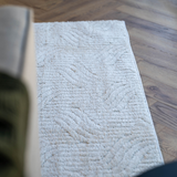 Moopy Cream Curved Geometric Rug