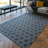 Nikko Grey Chevron Pattern Rug