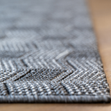 Nikko Grey Chevron Pattern Rug