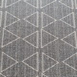 Nikko Grey Cream Triangle Pattern Rug