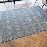 Nikko Grey Cream Triangle Pattern Rug
