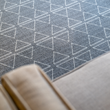 Nikko Grey Cream Triangle Pattern Rug