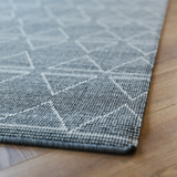 Nikko Grey Cream Triangle Pattern Rug
