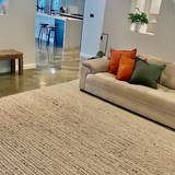 Olivia Natural Braided Pattern Wool Rug