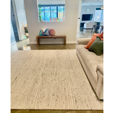 Olivia Natural Braided Pattern Wool Rug