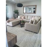 Olivia Natural Braided Pattern Wool Rug