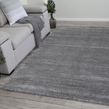 Pria Grey Textured Modern Rug