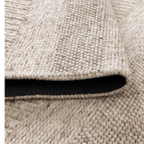 Priva Beige Multi Braided Pattern Wool Rug