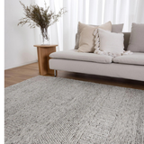 Priva Grey Multi Braided Pattern Wool Rug