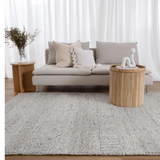 Priva Grey Multi Braided Pattern Wool Rug