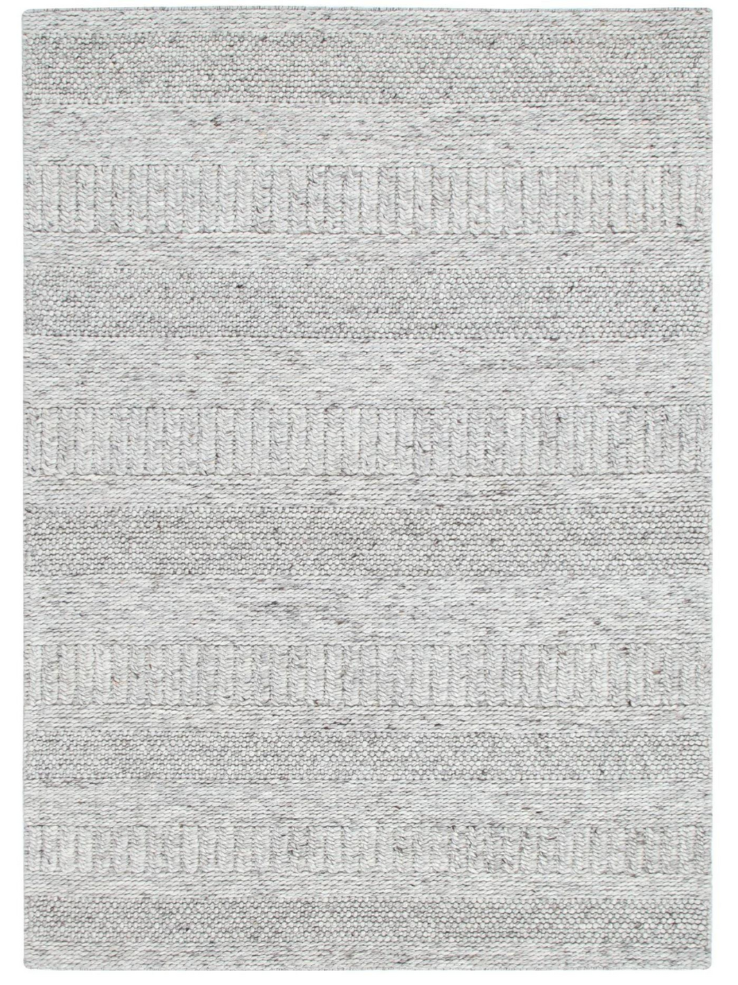 Priva Grey Multi Braided Pattern Wool Rug – The Rug Lady