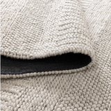 Priva Ivory Multi Braided Pattern Wool Rug