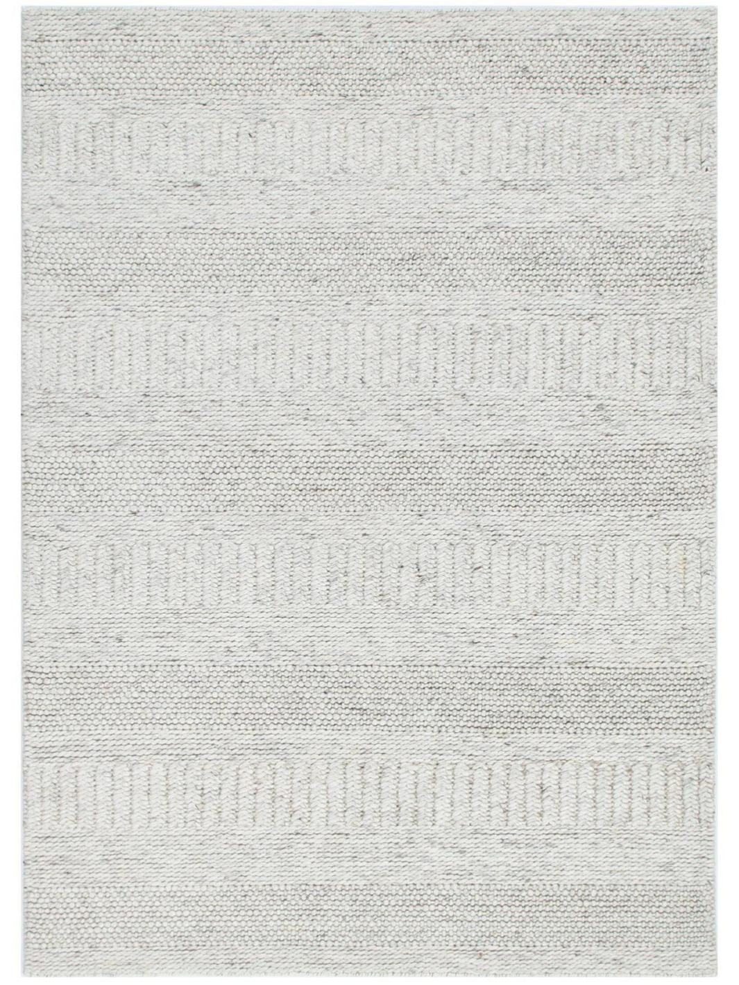 Priva Ivory Multi Braided Pattern Wool Rug – The Rug Lady