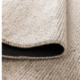 Priva Beige Hand Woven Textured Wool Rug