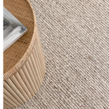 Priva Beige Hand Woven Textured Wool Rug