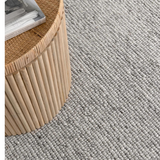 Priva Grey Hand Woven Textured Wool Rug